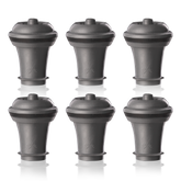 Vakuum Wein Stopfen Grau (6 Stk.), Bister