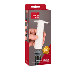 Weinpumpe weiss (1 Pumpe, 2 Stopfen), Box