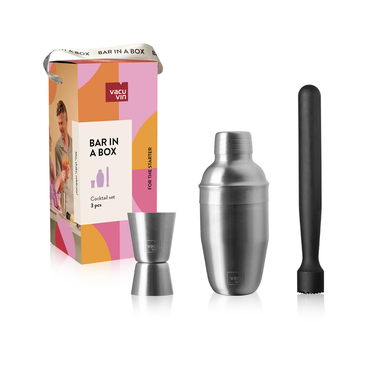 Cocktail Set Bar in a Box, Starter Set, 3pcs, Box