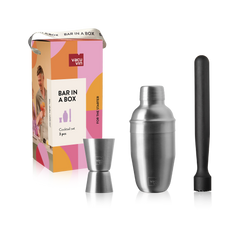 Cocktail Set Bar in a Box, Starter Set, 3pcs, Box